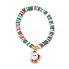 Polymer Clay Beaded Stretch Bracelets BJEW-JB11162-3