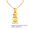304 Stainless Steel Pendant Flat Snake Chain Necklaces for Women WG4CB9D-02-1