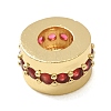 Brass Micro Pave Cubic Zirconia European Beads CU-CBA0A9C-08G-A-2