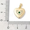 Brass Micro Pave Cubic Zirconia Pendants KK-Q030-02A-G-3