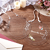 2Pcs Acrylic Clear Big Pendants TACR-GA0001-14E-5