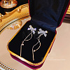 Imitation Pearl Tassel Dangle Earrings DX8372-4-1