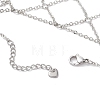 Brass Cable Chains Ring Bracelets for Women BJEW-JB11578-02-4