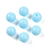 Opaque Solid Color Glass Beads GLAA-N007-8mm-A15-1