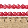 Natural White Jade Imitation Rhodonite Beads Strands X-G-I299-F15-8mm-3