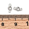 Flat Round Brass Rhinestone Connecter Settings KK-P340-06A-P-3