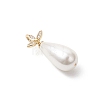 Electroplate Shell Pearl Pendants PALLOY-JF04940-01-3