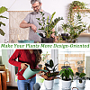 4Pcs 4 Styles Iron Flower Plant Supports FIND-CN0001-62C-4