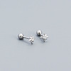 Star 925 Sterling Silver Pave Cubic Zirconia Cartilage Earrings FS-WG250FB-01-1