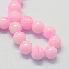 Baking Painted Glass Round Bead Strands X-DGLA-Q019-8mm-43-2