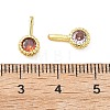 Brass Micro Pave Cubic Zirconia Pendants KK-L264-01G-3