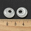 Natural White Jade Donut/Pi Disc Charms G-G142-02S-3