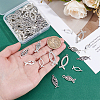100Pcs 5 Styles Tibetan Style Alloy Pendants TIBE-HY0001-17-4