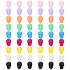 54Pcs 9 Colors Rubberized Style Opaque Acrylic Beads SACR-PH0002-38-1