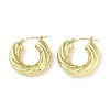 Ion Plating(IP) 304 Stainless Steel Hoop Earrings for Women STAS-I304-15G-1