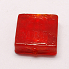 Handmade Silver Foil Lampwork Beads FOIL-S006-20x20mm-01-1