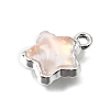 UV Plating Alloy and Glass Pendants GL-CBA6CEF-01P-2