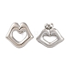 Non-Tarnish 304 Stainless Steel Stud Earrings EJEW-G395-08P-1