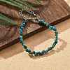 Natural Chrysocolla Chips Bracelets for Women BJEW-H623-01S-09-2