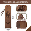 Cowhide Leather Labels AJEW-WH0386-0012-2