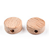 Beech Wood Beads WOOD-N015-03-3