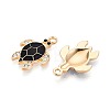 Alloy Rhinestone and Enamel Pendants PALLOY-T092-40G-05-2