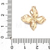 Flower Brass Micro Pave Cubic Zirconia Enhancer Shortener Bails KK-F934-07C-G-3