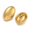 304 Stainless Steel Oval Stud Earrings for Women EJEW-U022-08G-2