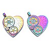 Rainbow Color Alloy Pendants PALLOY-N156-165-NR-2