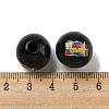 Printed Wood European Beads WOOD-L020-D05-3