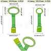 SUPERFINDINGS 8Pcs 8 Style Plastic Play Bed Pull Ring AJEW-FH0001-94-5