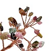 Natural Tourmaline Chips & Agate Pedestal Display Decorations DJEW-A001-04F-3