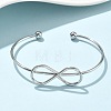 304 Stainless Steel Cuff Bangles BJEW-L682-032P-2