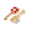 Brass Enamel Pendants KK-C143-5G-3