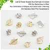 32Pcs 4 Style Alloy Stud Earring Findings FIND-DC0001-98-4