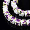 Handmade Porcelain Ceramic Beads Strands PORC-S502-030G-3