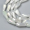 Electroplated Opaque Glass Beads Strands EGLA-L015-FR-B17-01-2