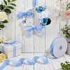 Polyester Tartan Ribbon OCOR-WH0082-574D-03-4