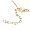 Natural Rose Quartz/Dalmatian Jasper/Tiger Eye/Sodalite/ Synthetic Turquoise Rectangle Pendant Necklaces NJEW-JN05159-6