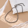 Tarnish Resistant Adjustable 304 Stainless Steel Slider Bracelets BJEW-L653-002A-P-1