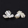 3-Petal Flower ABS Plastic Imitation Pearl Bead Caps X-OACR-R016-05-2