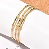 Fashion 304 Stainless Steel Cuff Bangles Torque Bangles BJEW-H473-01G-8