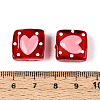 Handmade Spray Painted Lampwork Beads LAMP-N035-02G-4