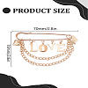 1Pc Alloy Hanging Chain Brooches JEWB-LP0004-23-2