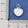 925 Sterling Silver Heart with Capital Letter Charms STER-S009-13Y-S-3