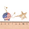 Women's Alloy Independence Day Dangle Earrings AL-CBA3C8B-03-3