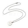 Non-Tarnish Constellation Pendant Necklaces NJEW-S422-04P-05-3