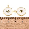 Brass Enamel Pendants KK-CJC12A6-01A-G-3