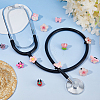 24Pcs 12 Styles Resin Stethoscope Pendant Decorations HJEW-DC00176-4