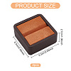 Square Imitation Leather with Fibre Cloth Loose Diamond Jewelry Display Case ODIS-WH0038-23A-2